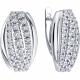 Серебряные серьги Diamant с фианитом