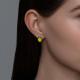 Серебряные серьги Diamant с эмалью