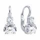 Серебряные серьги Diamant с фианитом