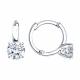 Серебряные серьги Diamant с фианитом