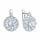 Серебряные серьги Diamant с фианитом