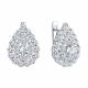 Серебряные серьги Diamant с фианитом