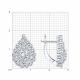 Серебряные серьги Diamant с фианитом