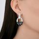 Серебряные серьги Diamant с эмалью