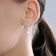 Серебряные серьги Diamant с фианитом