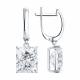 Серебряные серьги Diamant с фианитом