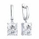 Серебряные серьги Diamant с фианитом