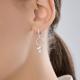 Серебряные серьги Diamant с фианитом
