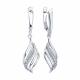 Серебряные серьги Diamant с фианитом
