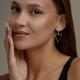 Серебряные серьги Diamant с фианитом