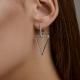 Серебряные серьги Diamant с фианитом