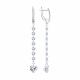 Серебряные серьги Diamant с фианитом
