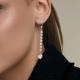 Серебряные серьги Diamant с фианитом