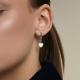 Серебряные серьги Diamant с фианитом