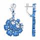 Серебряные серьги Diamant с фианитом