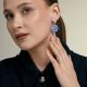 Серебряные серьги Diamant с фианитом