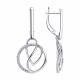 Серебряные серьги Diamant с фианитом