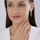 Серебряные серьги Diamant с фианитом