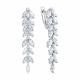 Серебряные серьги Diamant с фианитом