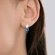 Серебряные серьги Diamant с ювелирным кристаллом