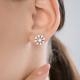 Серебряные серьги Diamant с фианитом