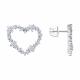 Серебряные серьги Diamant с фианитом