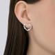 Серебряные серьги Diamant с фианитом