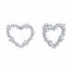 Серебряные серьги Diamant с фианитом