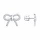 Серебряные серьги Diamant с фианитом