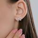 Серебряные серьги Diamant с фианитом
