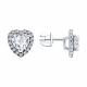 Серебряные серьги Diamant с фианитом