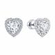 Серебряные серьги Diamant с фианитом