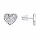 Серебряные серьги Diamant с фианитом