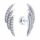 Серебряные серьги Diamant с фианитом