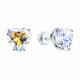 Серебряные серьги Diamant с фианитом