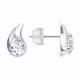 Серебряные серьги Diamant с фианитом