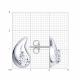 Серебряные серьги Diamant с фианитом