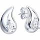 Серебряные серьги Diamant с фианитом