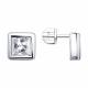 Серебряные серьги Diamant с фианитом