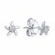 Одиночная серьга из серебра Diamant с фианитом