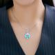 Серебряная подвеска Diamant с фианитом и эмалью