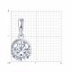 Серебряная подвеска Diamant с фианитом