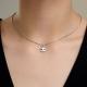Серебряная подвеска Diamant с фианитом и эмалью
