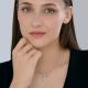 Серебряная подвеска Diamant с кристальной тканью