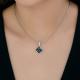 Серебряная подвеска Diamant с кристальной тканью