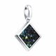 Серебряная подвеска Diamant с кристальной тканью