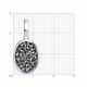 Серебряная подвеска Diamant с кристальной тканью