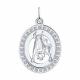 Серебряная подвеска Знак зодиака Телец Diamant с фианитом