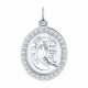 Серебряная подвеска Знак зодиака Рак Diamant с фианитом