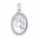 Серебряная подвеска Знак зодиака Рак Diamant с фианитом